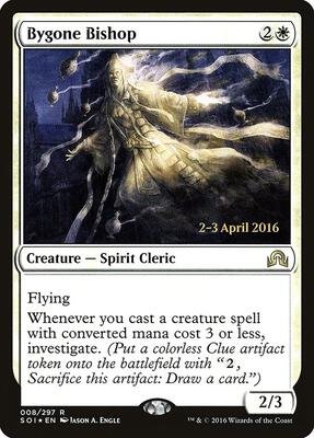 Bygone Bishop card from Prerelease Cards