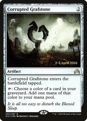 Corrupted Grafstone card from Prerelease Cards
