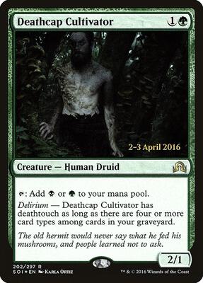 Deathcap Cultivator card from Prerelease Cards