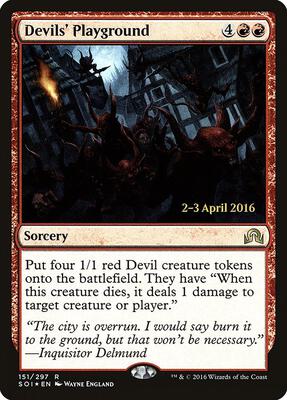 Devils' Playground card from Prerelease Cards