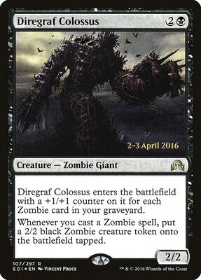Diregraf Colossus card from Prerelease Cards
