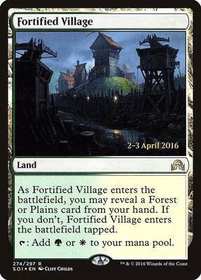 Fortified Village card from Prerelease Cards