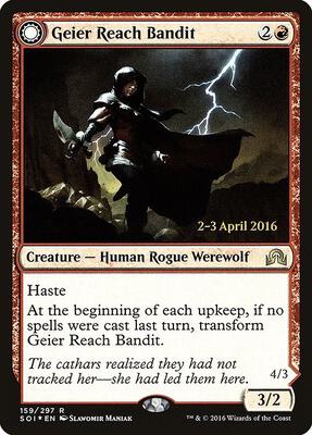 Geier Reach Bandit card from Prerelease Cards