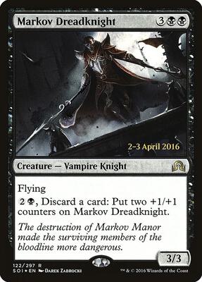 Markov Dreadknight card from Prerelease Cards