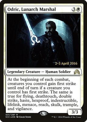 Odric, Lunarch Marshal card from Prerelease Cards