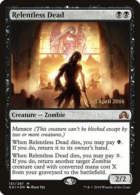 Relentless Dead card from Prerelease Cards