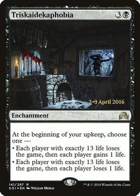 Triskaidekaphobia card from Prerelease Cards
