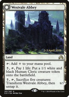 Westvale Abbey card from Prerelease Cards