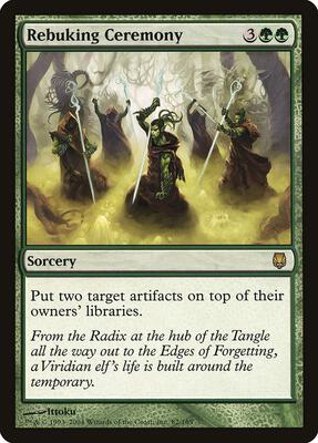 Rebuking Ceremony card from Darksteel