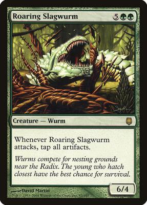 Roaring Slagwurm card from Darksteel