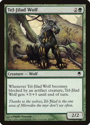Tel-Jilad Wolf card from Darksteel