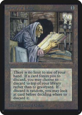 Library of Leng card from Alpha Edition