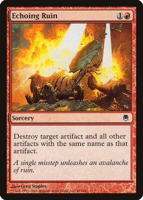 Echoing Ruin card from Darksteel