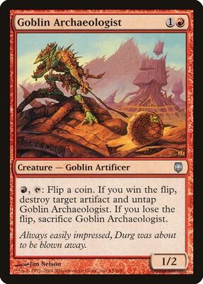 Goblin Archaeologist card from Darksteel