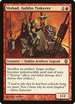 Slobad, Goblin Tinkerer card from Darksteel