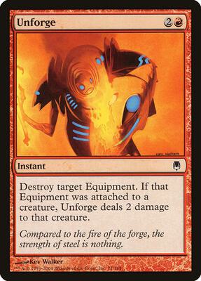 Unforge card from Darksteel