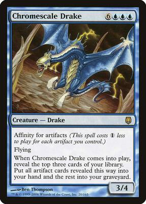 Chromescale Drake card from Darksteel