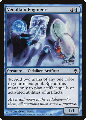 Vedalken Engineer card from Darksteel