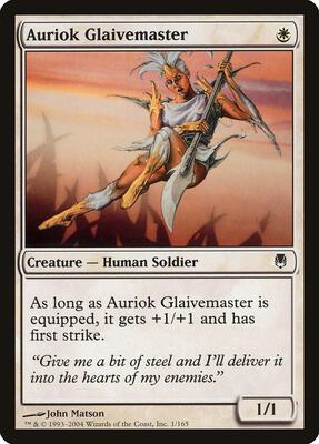 Auriok Glaivemaster card from Darksteel
