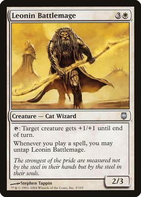 Leonin Battlemage card from Darksteel