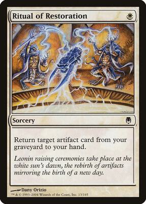 Ritual of Restoration card from Darksteel