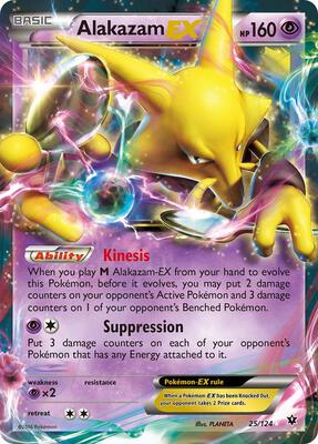 Alakazam EX card from XY - Fates Collide