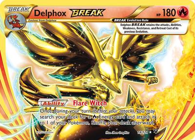 Delphox BREAK card from XY - Fates Collide