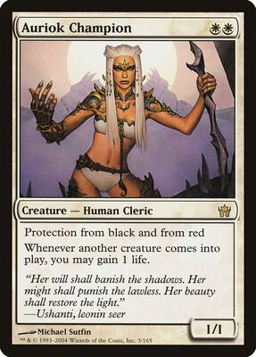 Auriok Champion card from Fifth Dawn