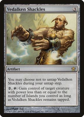 Vedalken Shackles card from Fifth Dawn