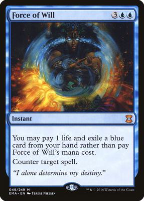 Force of Will card from Eternal Masters