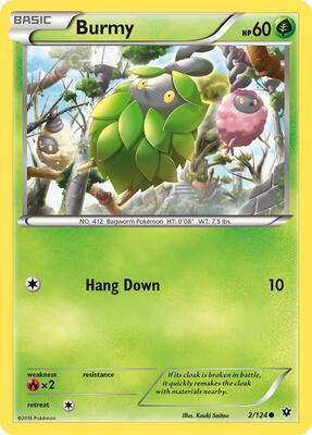 Burmy card from XY - Fates Collide