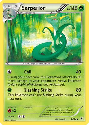 Serperior card from XY - Fates Collide