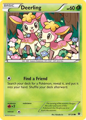 Deerling card from XY - Fates Collide