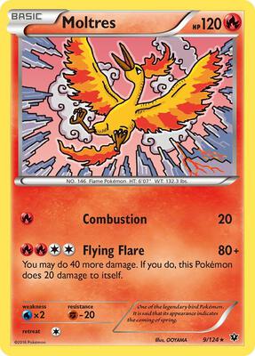 Moltres card from XY - Fates Collide