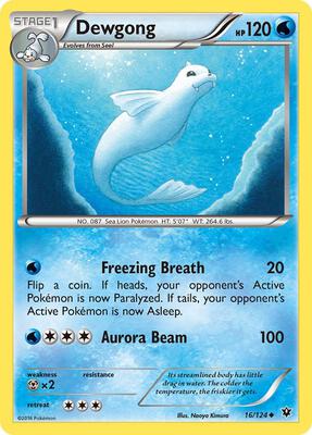 Dewgong card from XY - Fates Collide