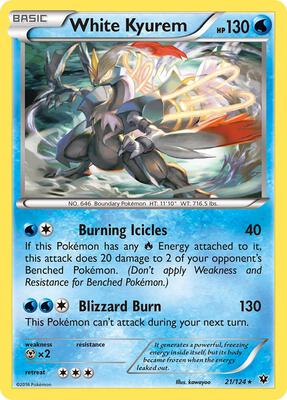 White Kyurem card from XY - Fates Collide