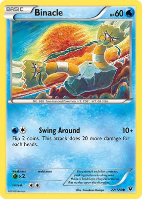 Binacle card from XY - Fates Collide