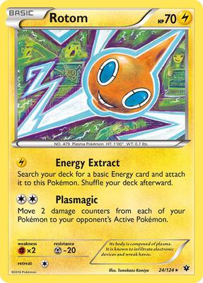 Rotom card from XY - Fates Collide