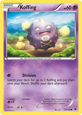 Koffing card from XY - Fates Collide