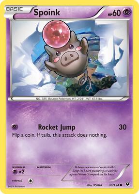 Spoink card from XY - Fates Collide
