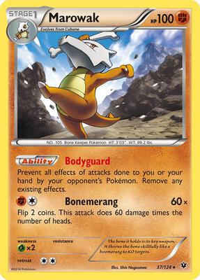 Marowak card from XY - Fates Collide