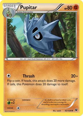 Pupitar card from XY - Fates Collide