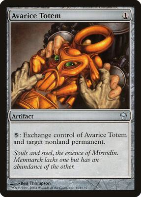 Avarice Totem card from Fifth Dawn