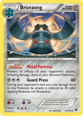 Bronzong card from XY - Fates Collide