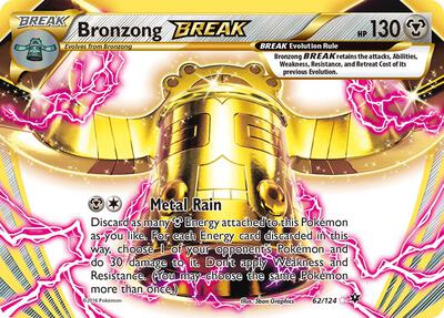 Bronzong BREAK card from XY - Fates Collide
