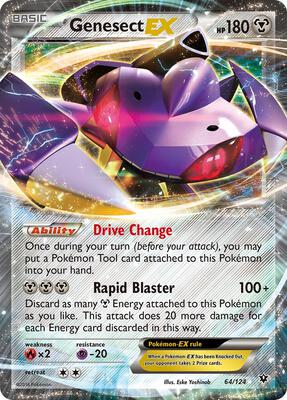 Genesect EX card from XY - Fates Collide