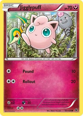 Jigglypuff card from XY - Fates Collide