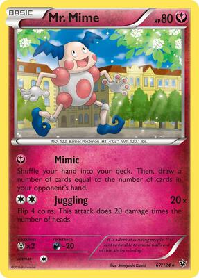 Mr. Mime card from XY - Fates Collide