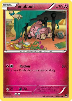 Snubbull card from XY - Fates Collide