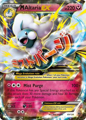 M Altaria EX card from XY - Fates Collide